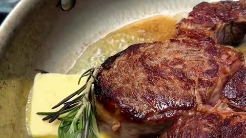 Episode 3 | Date Night Dishes Steak FritesRibeye steake salted Parmesan fries and a
