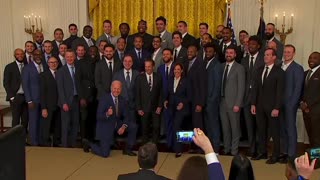 AWKWARD: Biden Decides To Take Knee In Front Of NBA Team