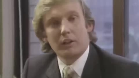 34 year old Donald Trump asked if he'd ever run for President