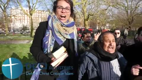 Misprinted different Arabic Qurans Speakers Corner