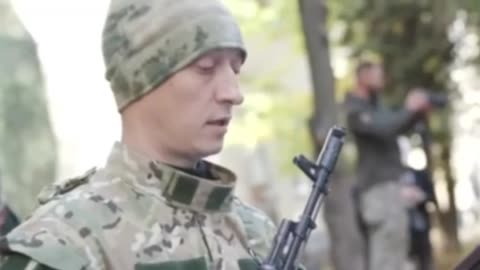 Former ukrainian soldiers swear allegiance to Russia