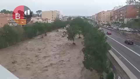 La lluvia en Terrassa descarga hasta 100 litros por metro cuadrado