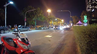 Pattaya, Thailand - Beach Road at Night!