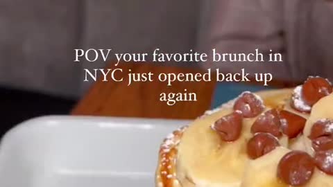 POV your favorite brunch in NYC just opened back up again