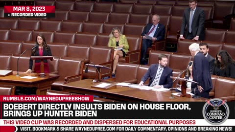 Boebert Directly Insults Joe Biden On House Floor, Brings Up Hunter Biden