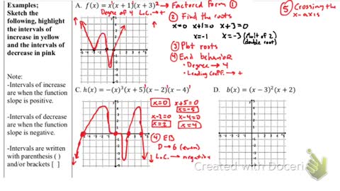 IM3 October 28th Alg2 CC 2.3 Sketching polynomial graphs