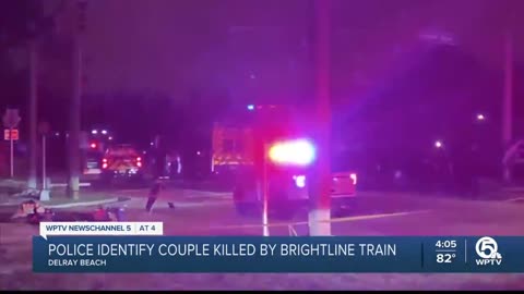 Police identify couple killed by Brightline train in Delray Beach