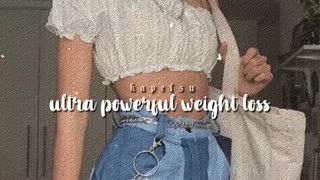 ultra powerful weight loss subliminal (listen once)