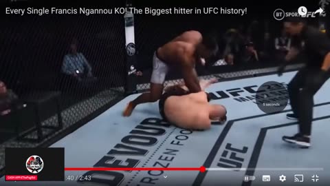 Francis Ngannou "KNOCKS OUT" 5 former UFC Champions in the 1st round
