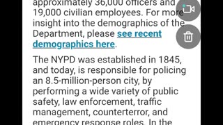 Opinion: The NYPD (New York City law enforcement) has a lot of people working for them.