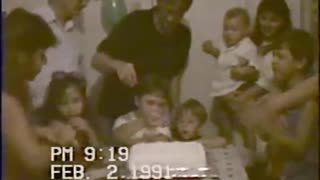 Aniversário de 9 anos do meu irmão Henrique em fevereiro de 1991