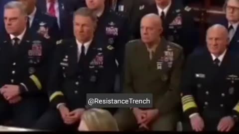 American generals reaction to Biden words about US military power.