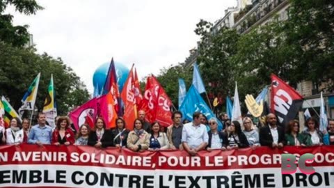 Thousands march in France in pre-election protest against far right