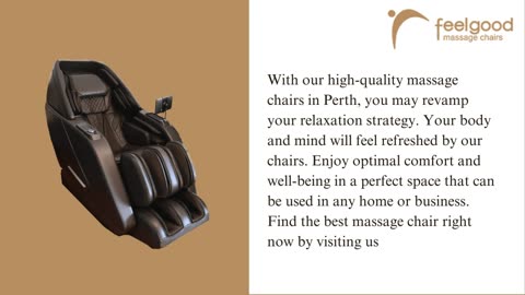 Massage Chair Perth | Feel Good Massage Chairs