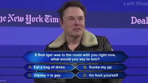 Elon Musk on Who wants to be a Millionaire. No idea who made this, but it's gold 😂