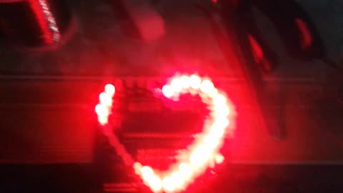 Heart Lights 32 red led