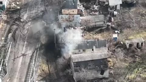 Bakhmut. Ukrainian BMP under artillery fire from Wagner PMC fighters