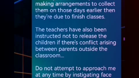 April 2017 3rd unnecessary disruption to shared custody part 7