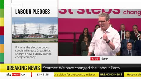 Vote 24_ Sky's Beth Rigby holds Labour leader to account on 'downsized promises' Sky News