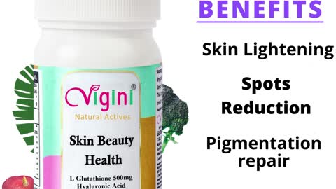 Vigini Body Whitening Lightening Brightening Cream & Glutathione Skin Beauty Health Fairness Capsule