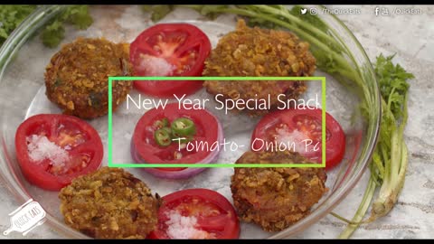 How To Make Crispy Onion Tomato Pakoda _ New Year 2020 Special Snack _ QuickEats _ 4K