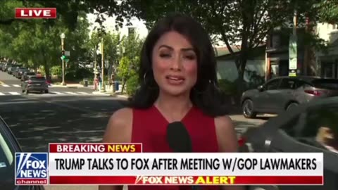 President Trump talks to Fox after meeting with GOP lawmakers