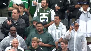 Fans take over the National Anthem at the NY Jets v. Ravens game on 9/11