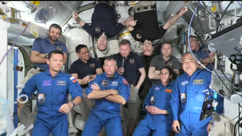 NASA SpaceX Crew-7 Docking- Hatch opening at International Space Station