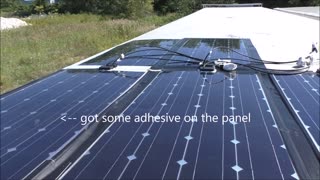 New Flat Solar Panels Mounted