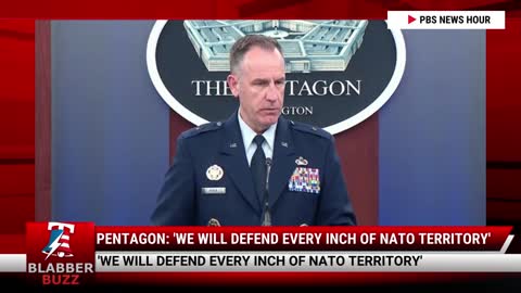 Pentagon: 'We will defend every inch of NATO territory'