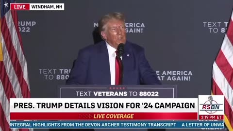 8.8.23 | President Trump: 2020 Was Rigged, Stolen & All Will Come Up in the Trial