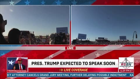 BREAKING: President Trump does an INCREDIBLE flyover over