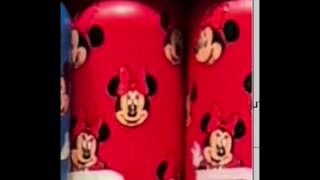 Disney Parks Minnie Mouse Red Water Bottle #shorts