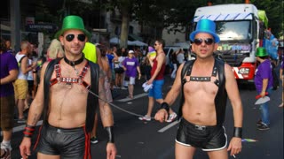 Barcelona Spain Gay LGBTQIA+ Pride 2015.Graffiti art 2015. Pictures 3