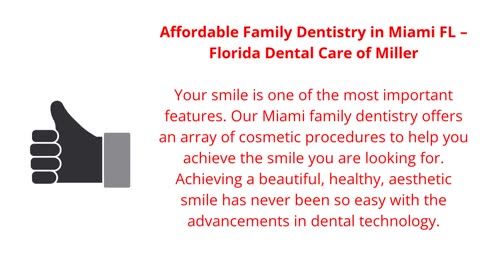 Florida Dental Care of Miller : Family Dentistry in Miami, FL