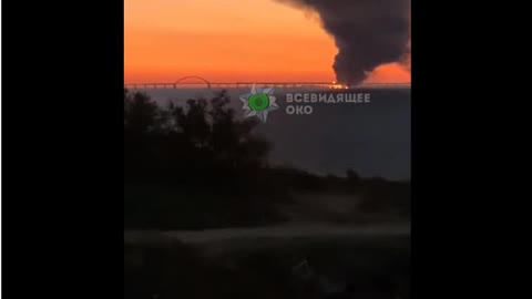 BREAKING Crimean bridge has now been blown up. buckle up . Russians did sendmore and more tanks and other machinery to kill Ukrainians. This time - through “Crimean bridge”. Just look at this endless line of weaponry and equipment