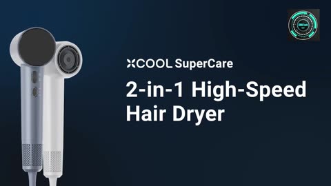 Super Care 2-in-1 Quiet, Portable Ion Hair Dryer