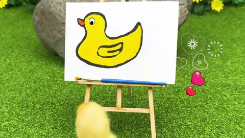 Bon bon make a picture of duck