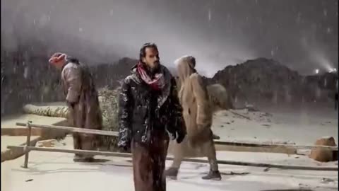 ❄️✨🇪🇬 Snowfall hit the southern Sinai Peninsula, EGYPT