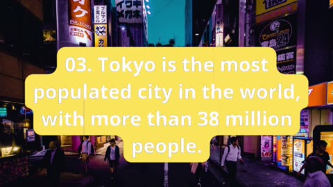 5 facts of tokyo city