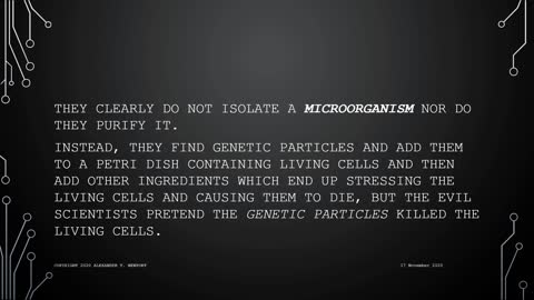 THERE SIMPLY IS NO VIRAL VIRUS (GERM THEORY IS NOT A LAW)