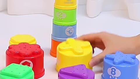 Stacking cups: Explore Sensory Fun with Light & Sound! ????????