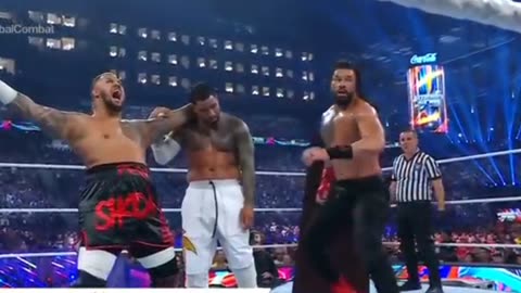 wwe Roman Reigns vs brother jey uso tribal combat match at summer slam