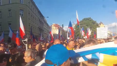 Demonstrace Česko proti vládě 16.9.2023 -2.část pochod na Letnou
