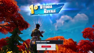 Primeira vitória no Fortnate. Arrombando os inimigos!