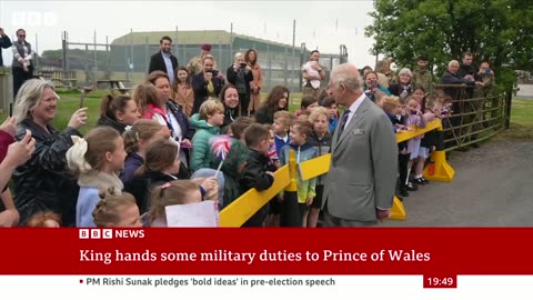 King Charles hands over military role toWilliam | BBC News