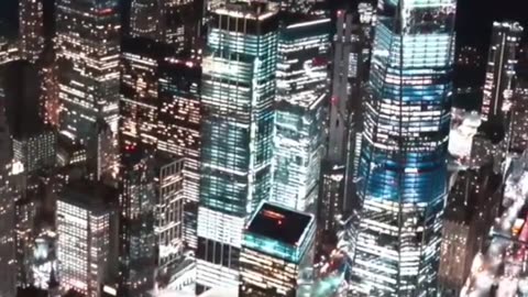 New York city by drone