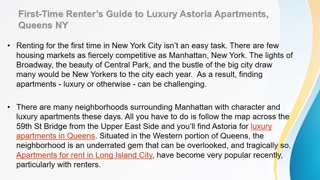 Luxury Apartments Queens - ASTORIA WEST