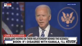 Biden Said He Will “Resign ” If Kamala Harris Disagrees!