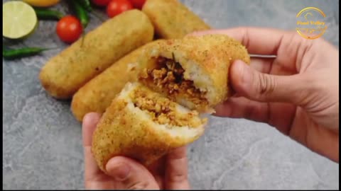 Crispy Qeema stuffed Roll